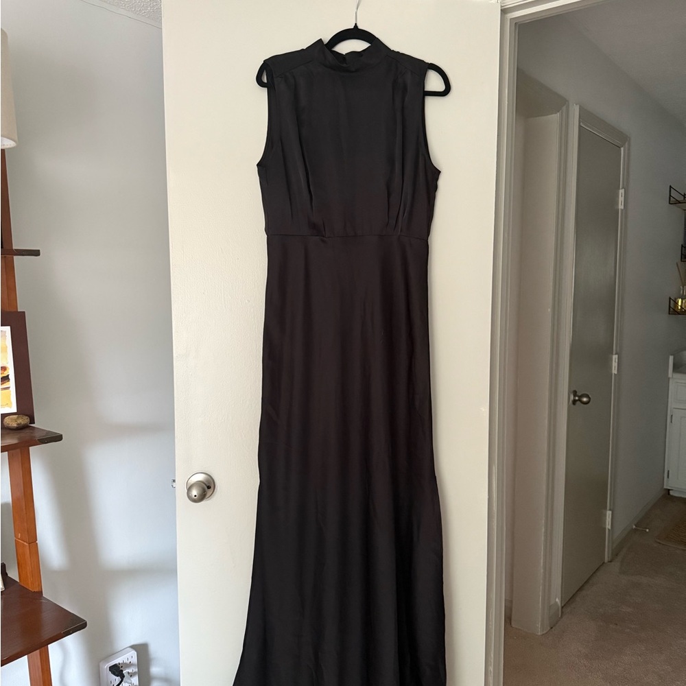Lulu's Classic Black Maxi Dress